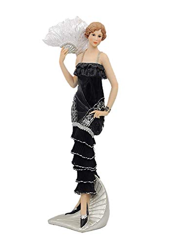 Comfy Hour Glamour Elegance Victorian Style Lady Collection Camille Lady with Fan Resin Art Figurine,13-inch Height