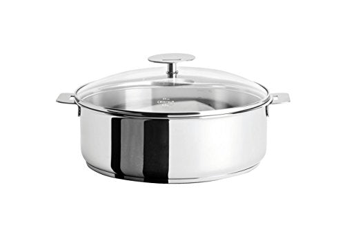 Cristel Casteline Stainless Steel 4 4/5 Quart Sautepan