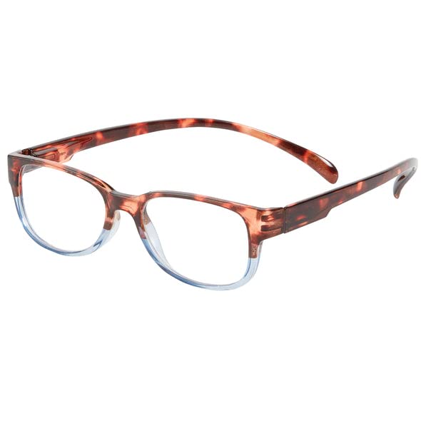 I Heart Eyewear jordan neck Hanging Reading Glasses, Light Blue and Tortoise, 2.75