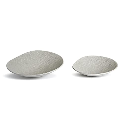 Two's Company S/2 Haiku Collection Wave Bowl in A Shitake Beige Color (Food Safe