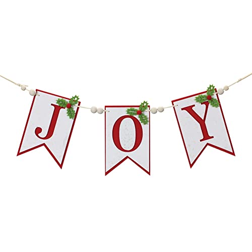 Melrose 87460 Joy Banner, 21-inch Length, Plywood and Polyester