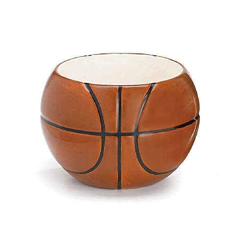 burton + BURTON Basketball Planter/Centerpiece for Room Decor and Sports Events