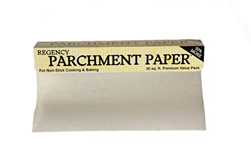 HIC Regency Parchment Paper Non Stick Cake Pan and Cookie Sheet Liner for Cooking and Baking, 30 ft Roll