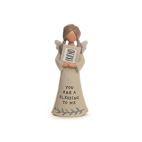 Blossom Bucket 221-13352 You are A Blessing to Me Friend Angel Figurine, 5-inch Height