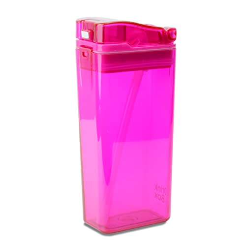 Kitchen Innovations New 2022 Drink in The Box by Precidio Design Eco-Friendly Reusable Drink Container, 12oz (Pink) 1012PK