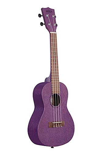 Kala Brand Music Co. Watercolor Meranti Collection, 4-String Ukulele, Right, Purple, Concert (KA-MRT-PUR-C)