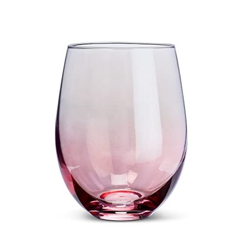 Abbott Collection  Iridescent Stemless Wine Glass