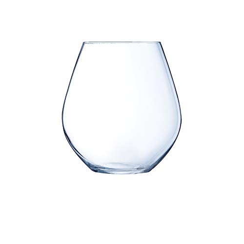 ARC-intl Grand Estate 18.75 Ounce Stemless Red Wine Glass, Set of 6