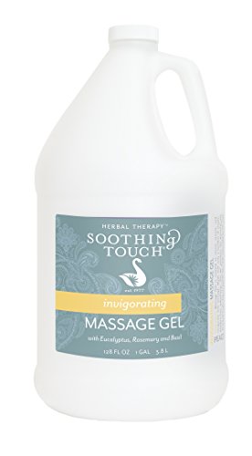Soothing Touch Invigorating Massage Gel, Eucalyptus/Rosemary/Lemon/Basil, 128 Ounce