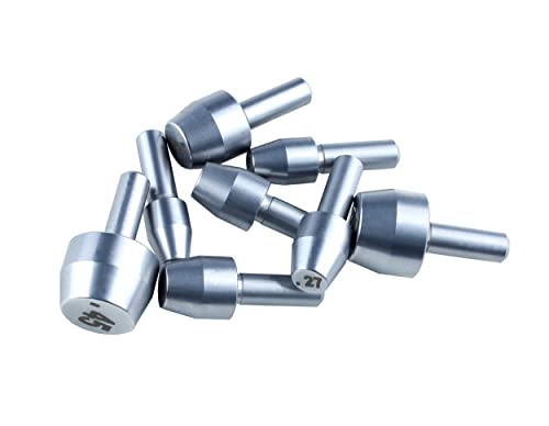 McJ Tools Reloading Case Trimmer Pilot Set:.22/.24/.27/.28/.30/9mm/.44/.45cal (Shaft 5/32"), Reloading Essential Tools