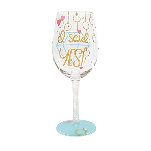 Enesco Lolita I Said Yes Wine Glass, 8.84in H