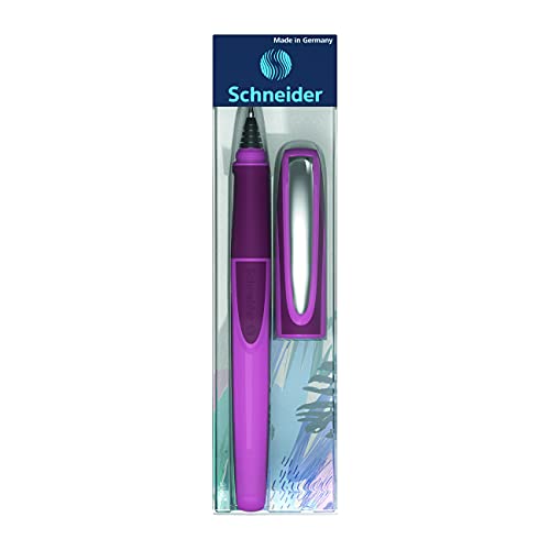 Rediform Schneider Ray Cartridge Rollerball Pen, M (Medium), Refillable, Boysenberry Barrel, Royal Blue Erasable Ink Cartridge (187809)