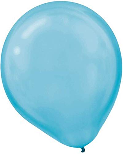 Amscan Enchanting Caribbean Pearl Latex Balloons Party Supplies for Any Occasion, 12", Blue