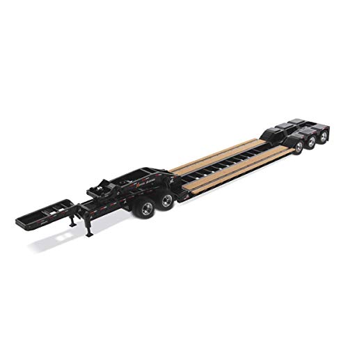 Diecast Masters XL 120 Low-Profile HDG Outrigger Style Trailer with Jeep and 2 Boosters Transport Series 1/50 Diecast Model 91033