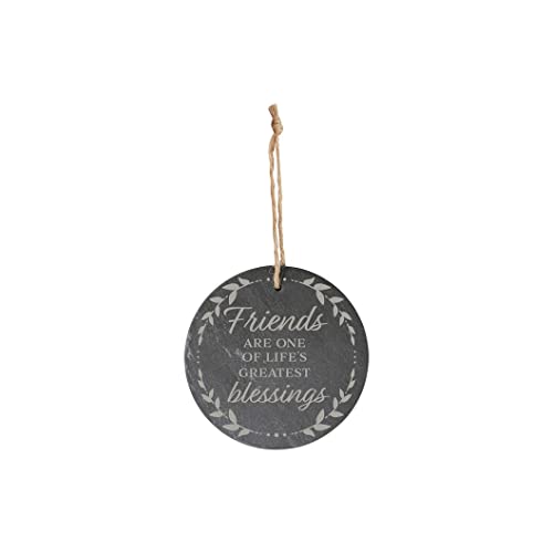 Carson Home Slate Ornament, 4-inich Diameter (Friend)