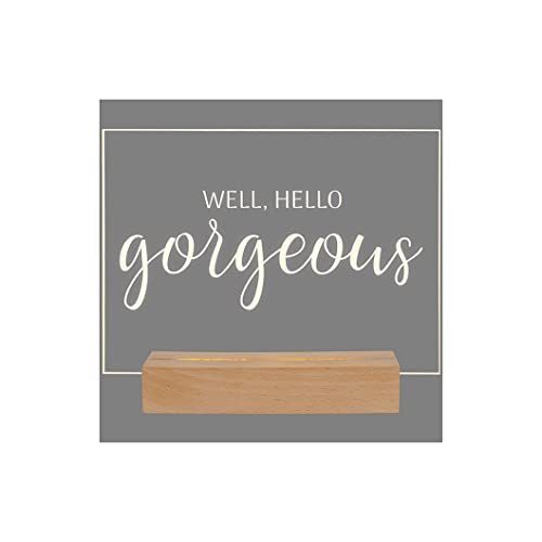 Carson 33314 Hello Gorgeous LED Decorative Sign, 7.75-inch Height