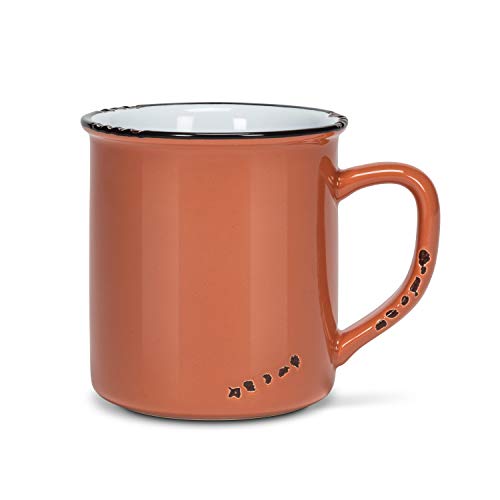 Abbott Collection  27 Terra Enamel Look Mug, Terracotta
