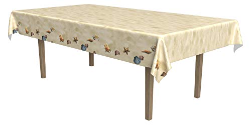 Beistle Beach Table Cover, 54-Inch by 108-Inch, 54" x 108", Multicolored