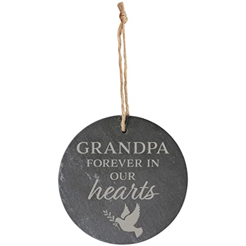 Carson Home 24514 Grandpa Comfort Slate Ornament, 4-inch Diameter