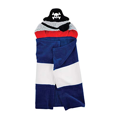 Mud Pie Pirate Baby Hooded Towel, Cotton