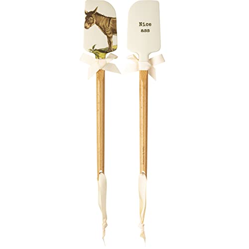 Primitives by Kathy Nice Ass Donkey Decorative Spatula, 2.50" x 13" x 0.50"