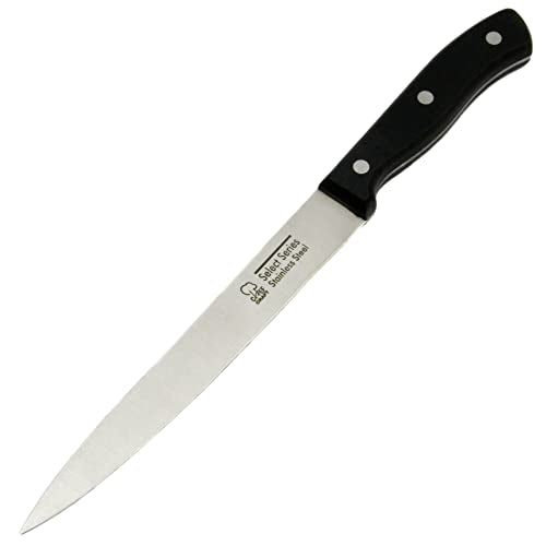 Chef Craft 21669 Carving Knife, 3cr13 Stainless Steel, 15.5 inch, Black