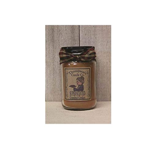 Thompson's Candle gcsm Grandma's Cookies Small Mason Jar Scented Candle, 12 Oz