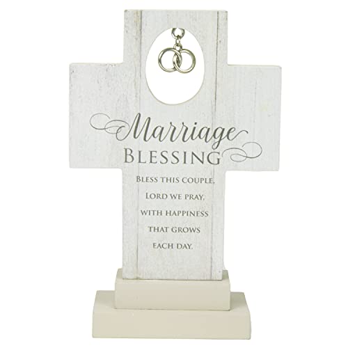 Cathedral Art Standing Cross-Marriage Blessing, One Size, Multicolored