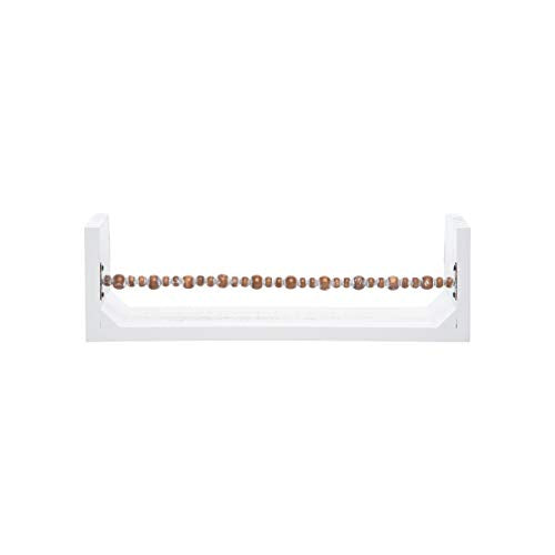 Foreside Home and Garden Wood Bead Wall Shelf