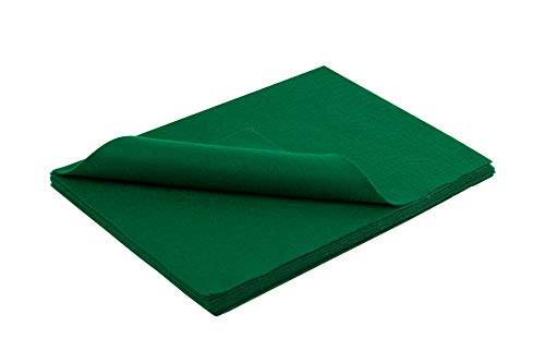 Hygloss Products Craft Felt Sheets 9" x 12", Green, (Pack of 12)