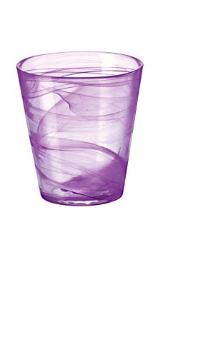 Bormioli Rocco 140268B25121990 Capri Water Glass, Set of 6, 12.5 oz, Purple