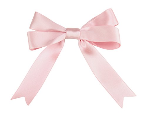 Ribbon Bazaar Luxious¬Æ Double Faced Satin 1 inch Rose Pink 25 Yards 100% Polyester Ribbon