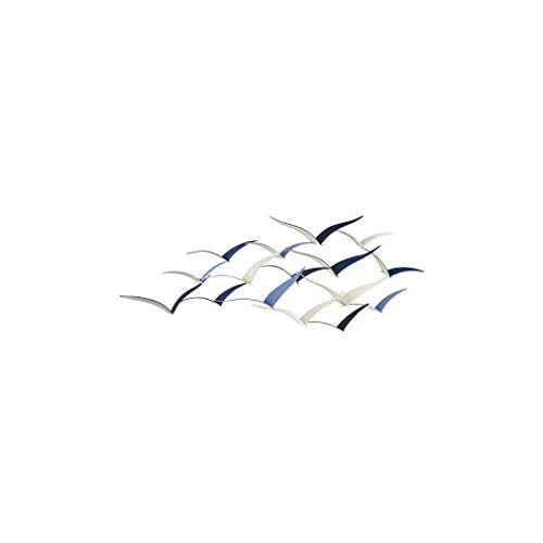 Ganz CB176462 Layered Flying Bird Wall Decor, 53-inch Width, Metal