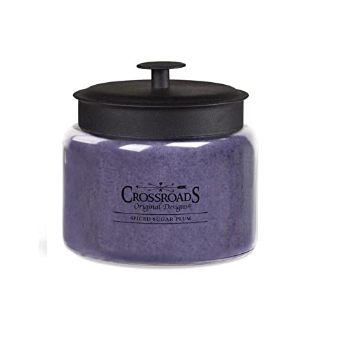Crossroads Spiced Sugar Plum Jar Candle, 64-Ounce, Paraffin Wax
