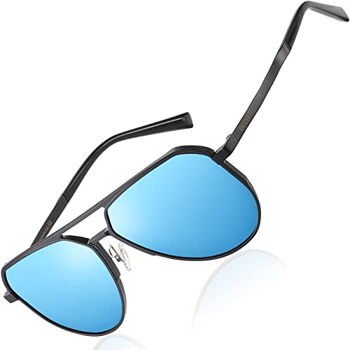 DUCO Retro Sunglasses for Men Women Oversized Metal Frame Vintage Sun Glasses Fashion Shades With UV Protection DC3039