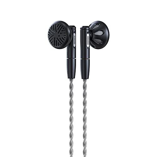 FiiO FF5 Carbon-Based Dynamic Driver in-Ear Earphone Clear Sound & Wide Soundstage with 3.5mm/4.4mm MMCX Cable, Alumium Shell