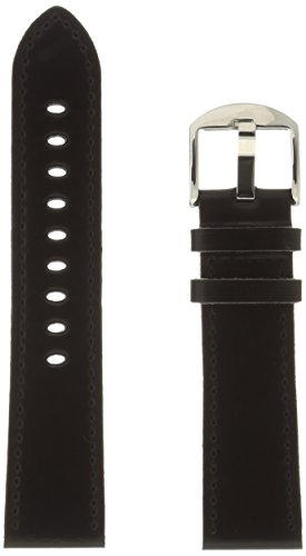 Hadley Roma MSM857RA 220 Black Leather Calfskin Watch Band
