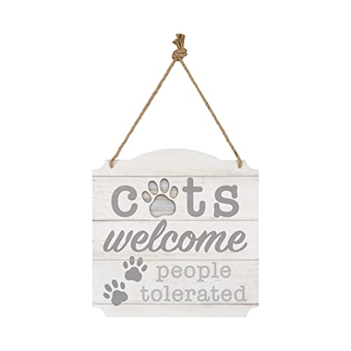 Carson 24426 Cats Welcome Metal Wall Dcor, 12-inch Square