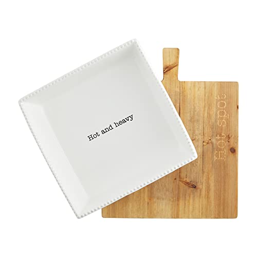 Mud Pie Baking Dish And Trivet Set, 11-inch