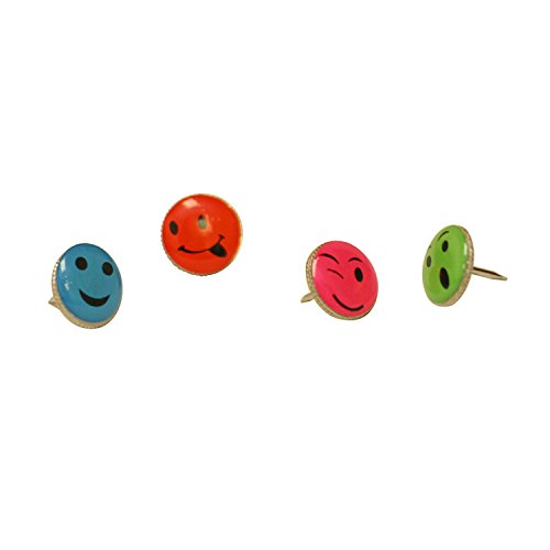 Baumgartens 29830 Smiley Push Pin, 16-Pack