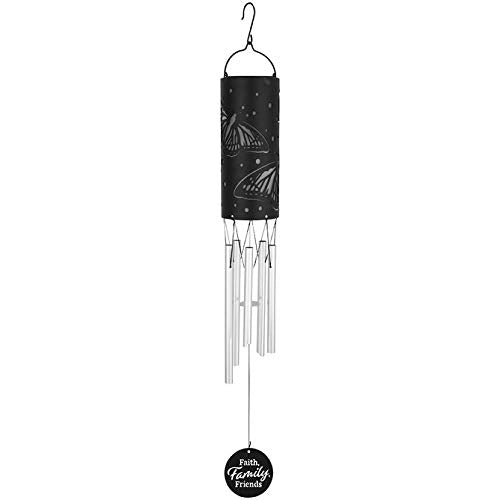 Carson Wind Chime-Solar Cylinder-Faith Family Friends (28")