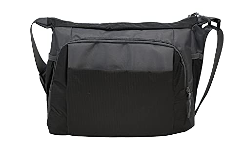 Calla NuPouch Sporty Crossbody Bag, Water Resistant Shoulder Bag Purse, Travel Bag, Large, Black