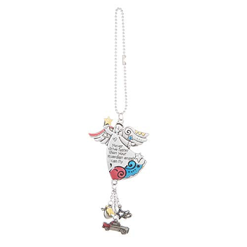 Ganz Car Charm Never Drive Faster than Your Guardian Angel Can Fly