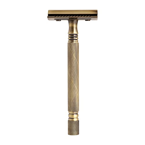 Pearl Shaving Close Comb Double Edge Safety Razor for Men - Reusable Eco Freindly DE Razor| Classic And Traditional Men&