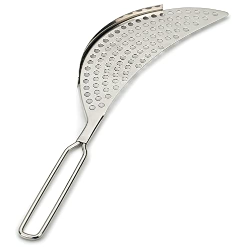 RSVP International Endurance 18/8 Stainless Steel Crescent Pot Strainer, 7-1/2-inch