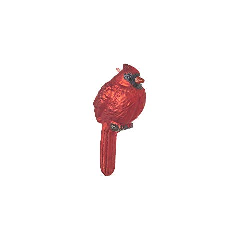 Raz 4124633 Cardinal Ornament, 5.5-inch Height, Glass