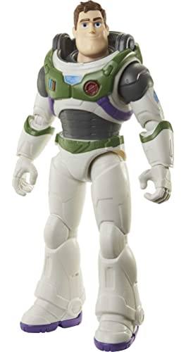 Mattel Disney Pixar Lightyear Large 12 Inch Scale Space Ranger Alpha Buzz Lightyear Action Figure, 12 Movable Joints, Authentic Movie Gift 4 Years & Up