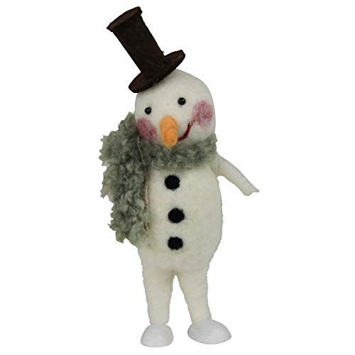 HomArt 0424-51 Snowman with Green Scarf,7.5-inch Height, Felt