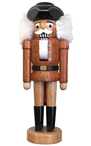 Alexander Taron 071-004N Dregeno Mini Nutcracker - Colonial Soldier (Natural) - 5" H x 1.75" W x 1.25" D, Brown