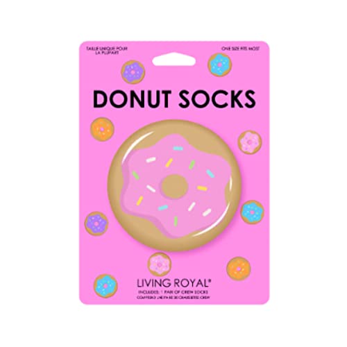 Living Royal Donut 3D Socks, One Size